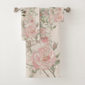 Ensemble rose de serviette de Bath de (En situation)