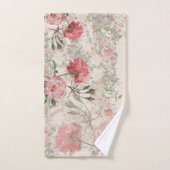 Ensemble rose de serviette de Bath de (Serviette à main)