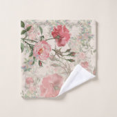 Ensemble rose de serviette de Bath de (Gant de toilette)