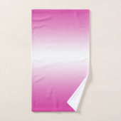 Ensemble rose de serviette de Bath de couleur de (Serviette à main)