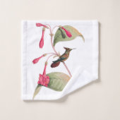 Ensemble rose de serviette de Bath de fleurs (Gant de toilette)