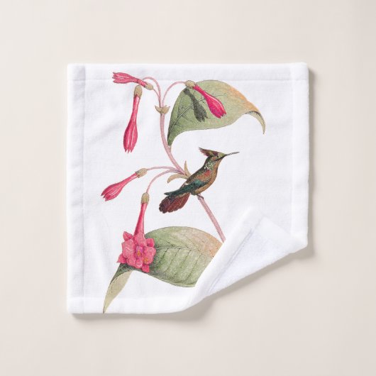 Ensemble rose de serviette de Bath de fleurs (Gant de toilette)