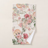 Ensemble rose de serviette de Bath de Shell de (Serviette à main)