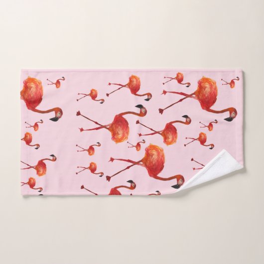 Ensemble rose de serviette de salle de bains de (Serviette à main)