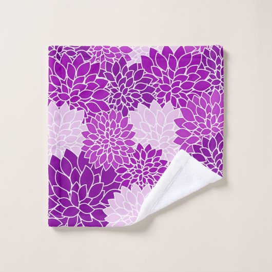 Ensemble rose pourpre de serviette de Bath de (Gant de toilette)