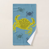 Ensemble serviette crabs (Serviette à main)