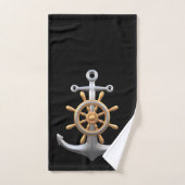 Ensemble serviette de bain Ancres et roue de gouve (Serviette à main)