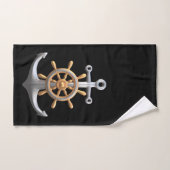 Ensemble serviette de bain Ancres et roue de gouve (Serviette à main)