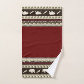 ensemble serviette de bain bois d'automne (Serviette à main)