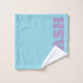 Ensemble serviette de bain et de lavage à texte gr (Gant de toilette)