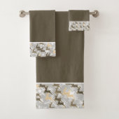 ensemble serviette de bain flocons de neige et cer (En situation)