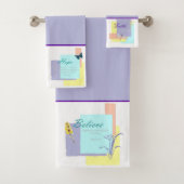 Ensemble serviette de bain Foi Espoir Croire (En situation)