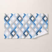 ensemble serviettes de bain chevrons bleus (Serviette à main)