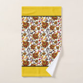 ensemble serviettes de bain florales automne (Serviette à main)