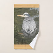 Ensemble serviettes de bain Héron cendré de bain (Serviette à main)