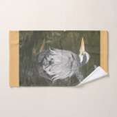 Ensemble serviettes de bain Héron cendré de bain (Serviette à main)