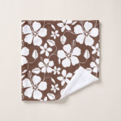 ENSEMBLE SERVIETTES DE BAIN MARRON HULA HAWAIEN (H (Gant de toilette)
