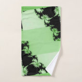 Ensemble serviettes de bain vert jardin fractal (Serviette à main)