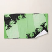 Ensemble serviettes de bain vert jardin fractal (Serviette à main)