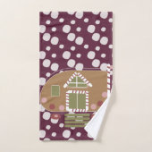 Ensemble serviettes de bain vin camper maison pain (Serviette à main)