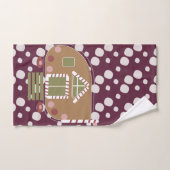 Ensemble serviettes de bain vin camper maison pain (Serviette à main)