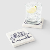 Ensemble Stone Coaster Stenen Onderzetter (Zijkant)