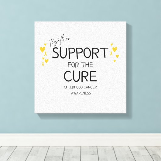 ensemble.support.cure. cancer de l'enfance Toile (Insitu (Plancher de Bois))