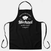 Ensemble tablier de chef de Noël Papa et enfant (Recto)