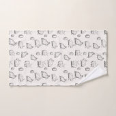 Ensemble tiré par la main de serviette du motif | (Serviette à main)