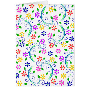 Ensemble tourbillonnant floral lumineux et coloré