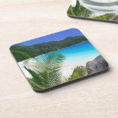 Ensemble tropical de dessous de verre de plage de (Côté gauche)