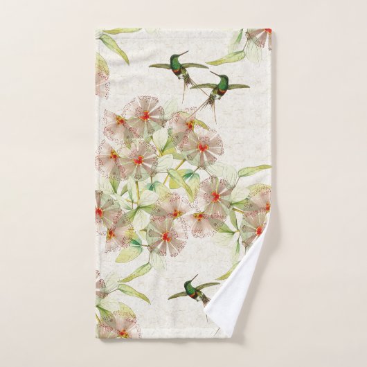 Ensemble tropical de serviette de Bath de fleurs (Serviette à main)