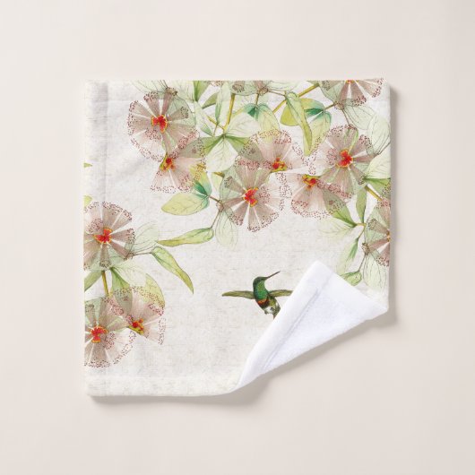 Ensemble tropical de serviette de Bath de fleurs (Gant de toilette)