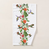 Ensemble tropical de serviette de Bath de fleurs (Serviette à main)