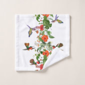 Ensemble tropical de serviette de Bath de fleurs (Gant de toilette)