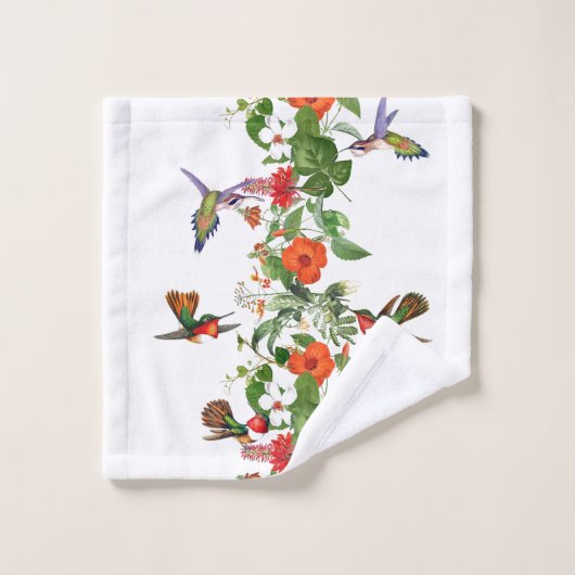 Ensemble tropical de serviette de Bath de fleurs (Gant de toilette)