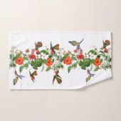 Ensemble tropical de serviette de Bath de fleurs (Serviette à main)