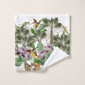Ensemble tropical de serviette de Bath de fleurs (Gant de toilette)