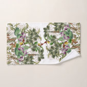 Ensemble tropical de serviette de Bath de fleurs (Serviette à main)