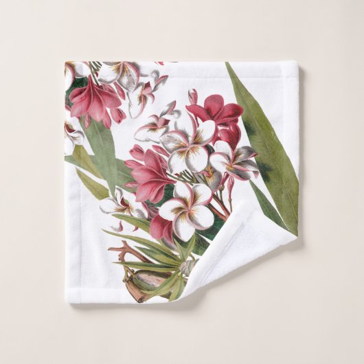 Ensemble tropical de serviette de Bath de fleurs (Gant de toilette)