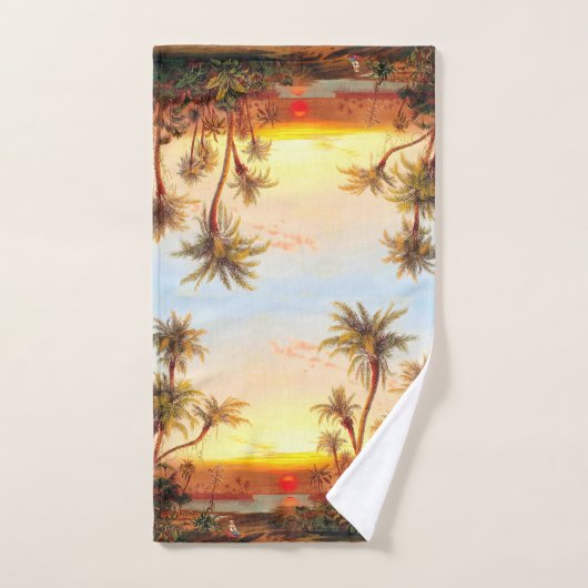 Ensemble tropical de serviette de Bath de Sun de (Serviette à main)