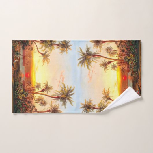 Ensemble tropical de serviette de Bath de Sun de (Serviette à main)