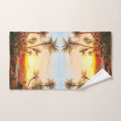 Ensemble tropical de serviette de Bath de Sun de (Serviette à main)