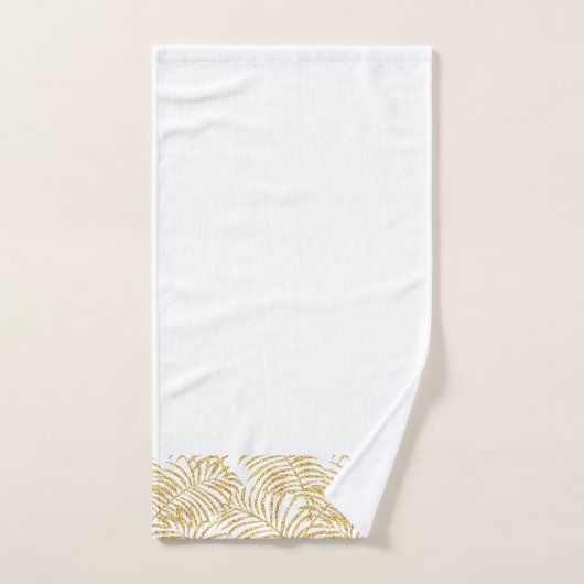 Ensemble tropical de serviette de main d'or (Serviette à main)