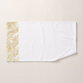 Ensemble tropical de serviette de main d'or (Serviette à main)