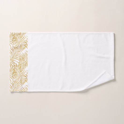 Ensemble tropical de serviette de main d'or (Serviette à main)