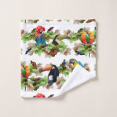 Ensemble tropical de serviette de salle de bains (Gant de toilette)
