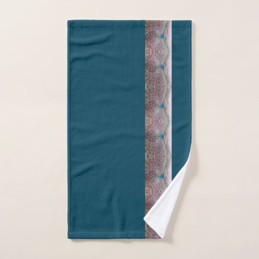Ensemble turquoise de serviette de Bath de plumes (Serviette à main)