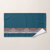 Ensemble turquoise de serviette de Bath de plumes (Serviette à main)