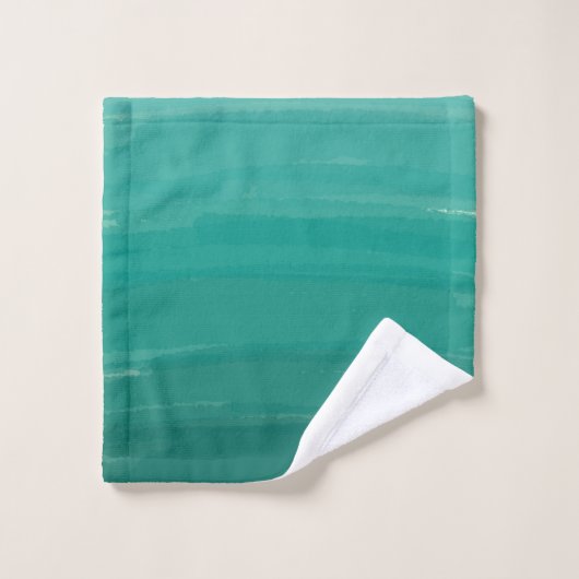 Ensemble vert de serviette de Bath d'Ombre (Gant de toilette)